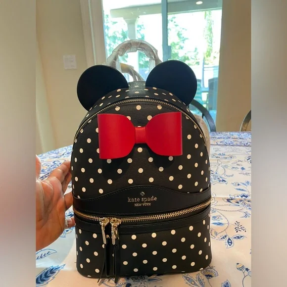 Kate Spade New York Disney Minnie Mouse Backpack NEW WITH TAGS - Picture 5 of 8